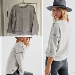 Lucky Brand Embroidered Pullover Sweater